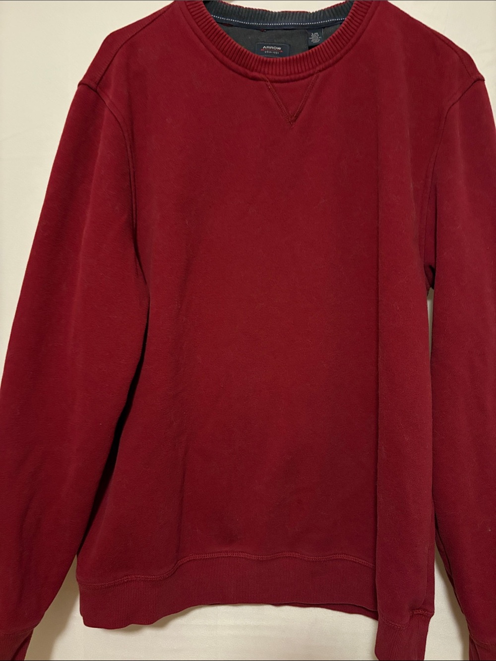 Arrow Men's Burgundy Crewneck Sweater